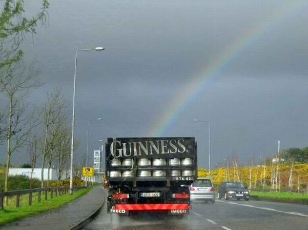 Somewhere over the rainbow they don't have guinness...
