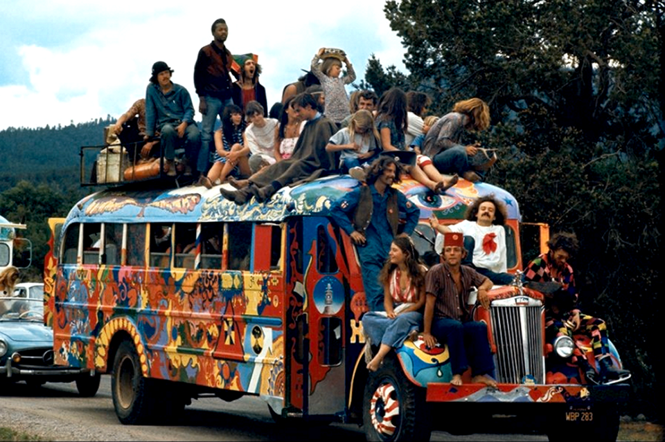 Psihodelični autobus na festivalu Woodstock